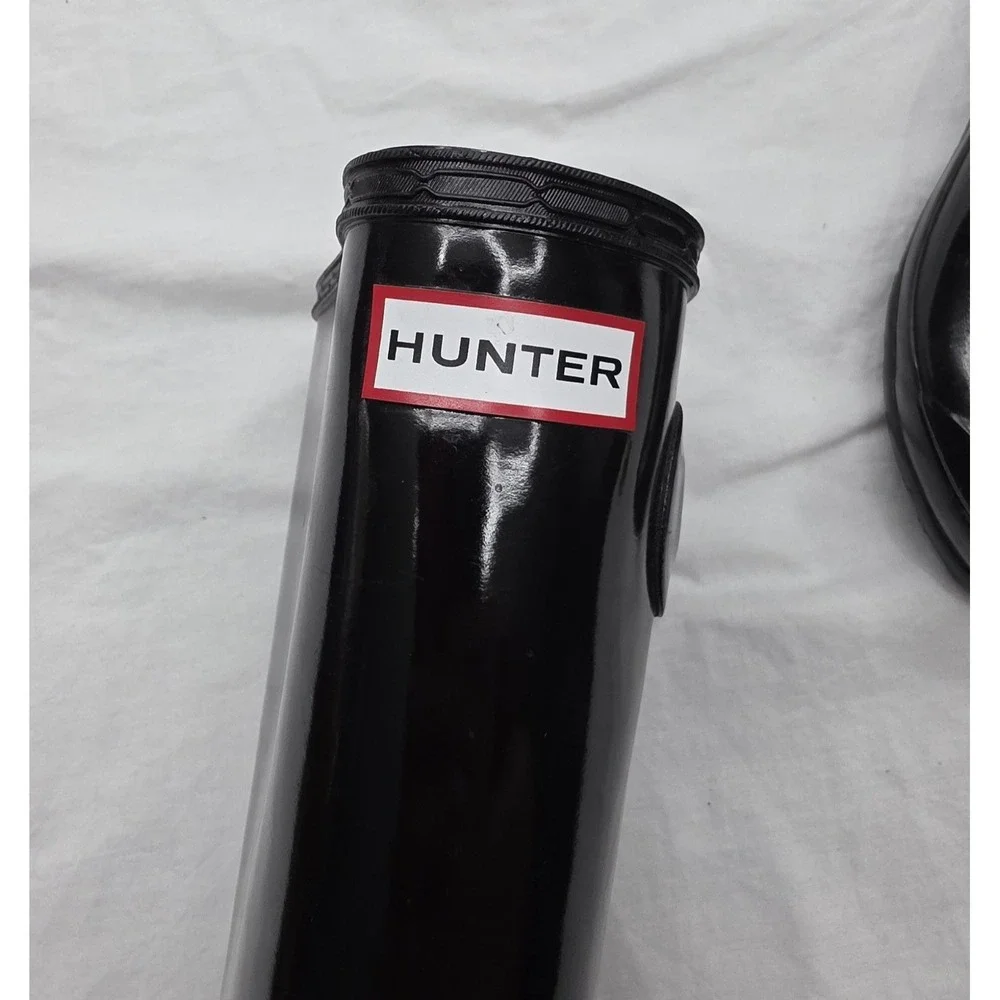 Hunter Rain Boots Tall Black Original Gloss 4M/5F Waterproof